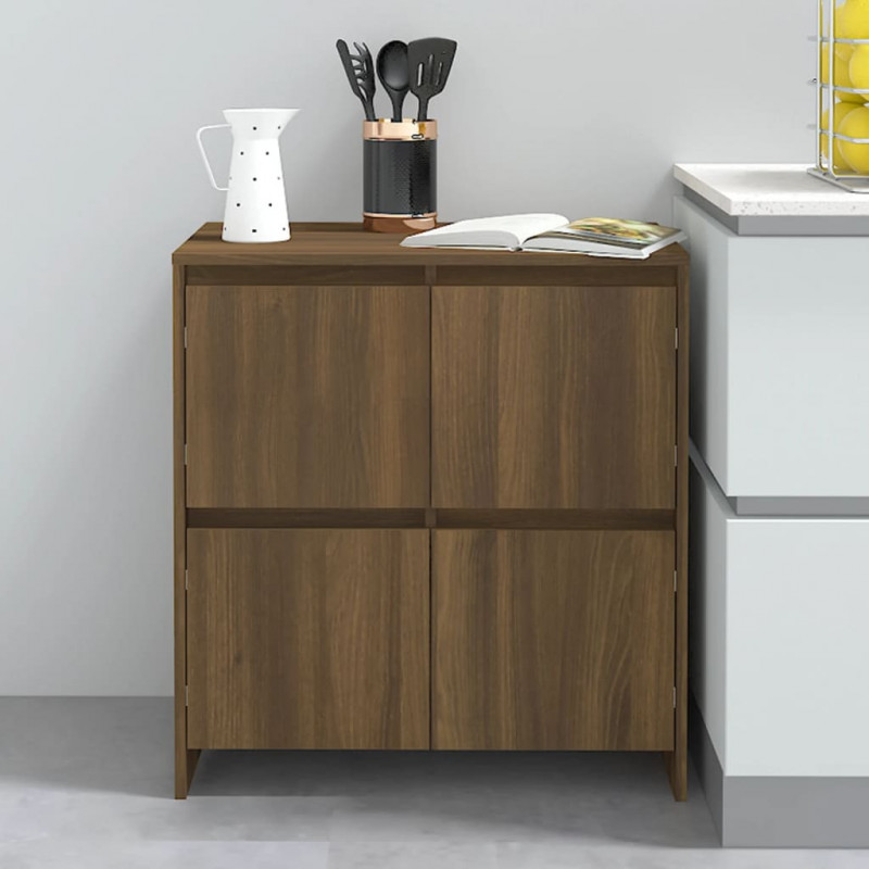 Sideboard Braun Eichen-Optik 70x41x75 cm Spanplatte