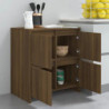 Sideboard Braun Eichen-Optik 70x41x75 cm Spanplatte