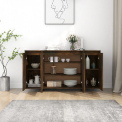 Sideboard Räuchereiche 135x41x75 cm Spanplatte