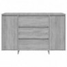 Sideboard mit 3 Schubladen Grau Sonoma 120x41x75 cm Spanplatte