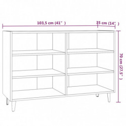 Sideboard Grau Sonoma 103,5x35x70 cm Spanplatte