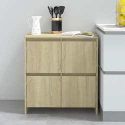 Sideboards 2 Stk. Sonoma-Eiche 70x41x75 cm Spanplatte