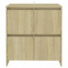 Sideboards 2 Stk. Sonoma-Eiche 70x41x75 cm Spanplatte