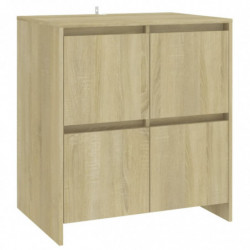 Sideboards 2 Stk. Sonoma-Eiche 70x41x75 cm Spanplatte