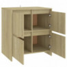 Sideboards 2 Stk. Sonoma-Eiche 70x41x75 cm Spanplatte