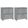 Sideboards 2 Stk. Grau Sonoma 70x41x75 cm Spanplatte