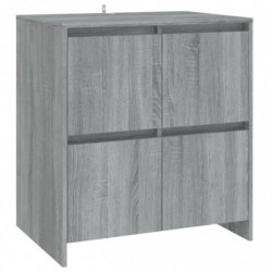 Sideboards 2 Stk. Grau Sonoma 70x41x75 cm Spanplatte