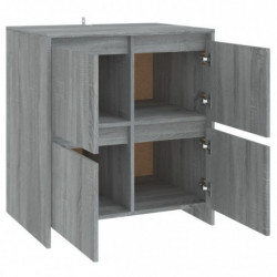 Sideboards 2 Stk. Grau Sonoma 70x41x75 cm Spanplatte