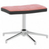 Relaxsessel mit Hocker Rosa Samt und PVC