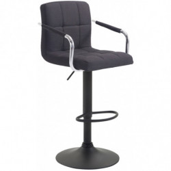 Barhocker Lucy V2 Stoff schwarz