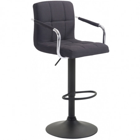Barhocker Lucy V2 Stoff schwarz
