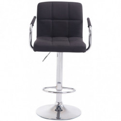 2er Set Barhocker Lucy V2 Stoff chrom