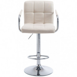2er Set Barhocker Lucy V2 Stoff chrom