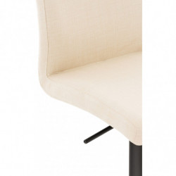 Barhocker Cadiz Stoff schwarz