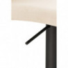 Barhocker Cadiz Stoff schwarz