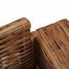 Sessel mit Auflagen Natur Rattan