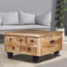 Couchtisch Raues Mangoholz 70 x 70 x 40 cm