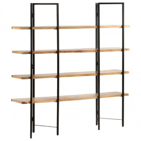 Bücherregal mit 4 Regalböden 160x35x160 cm Mango Massivholz