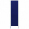 Kleiderschrank Marineblau 90x50x180 cm Stahl