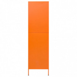 Kleiderschrank Orange 90x50x180 cm Stahl