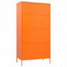 Kleiderschrank Orange 90x50x180 cm Stahl