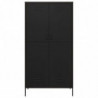 Kleiderschrank Schwarz 90x50x180 cm Stahl