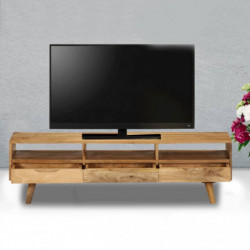 TV-Schrank Mangoholz Massiv 140 x 30 x 41 cm