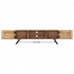 TV-Schrank 140 x 30 x 45 cm Massivholz Akazie