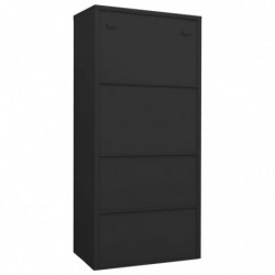 Kleiderschrank Anthrazit 80x50x180 cm Stahl