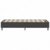 Boxspringbett Dunkelgrau Stoff 90x200 cm