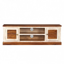 TV-Schrank Massivholz Mangoholz 120 x 30 x 40 cm