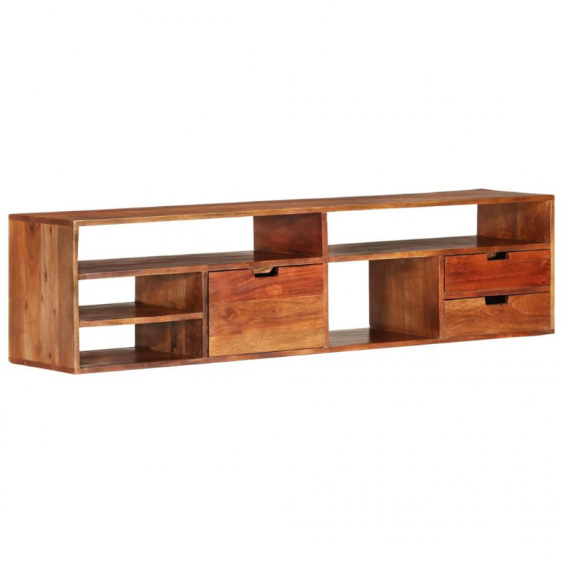 TV-Schrank 140x30x35 cm Massivholz Akazie