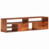 TV-Schrank 140x30x35 cm Massivholz Akazie