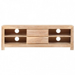 TV-Schrank Akazienholz Massiv 120 x 30 x 40 cm Hellbraun