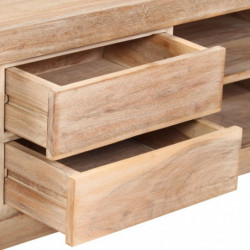 TV-Schrank Akazienholz Massiv 120 x 30 x 40 cm Hellbraun