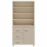 Highboard Massivholz Kiefer Honigbraun