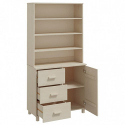 Highboard Massivholz Kiefer Honigbraun