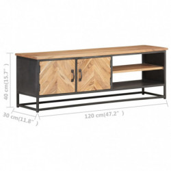 TV-Schrank 120x30x40 cm Massivholz Akazie