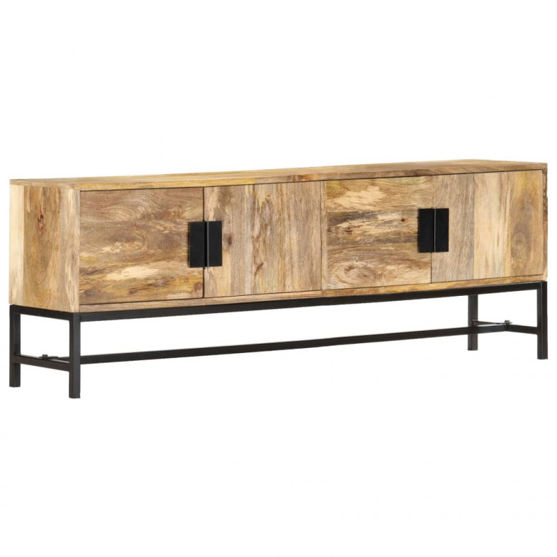 TV-Schrank 140×30×50 cm Massivholz Mango