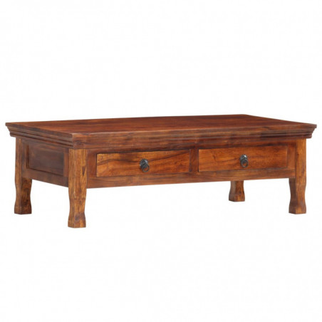Couchtisch 110 x 55 x 35 cm Massivholz Akazie