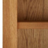 Bücherregal mit 2 Türen 70x30x180 cm Massivholz Eiche