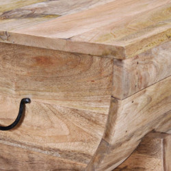 Couchtisch Mangoholz Massiv 88 x 50 x 40 cm