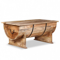 Couchtisch Mangoholz Massiv 88 x 50 x 40 cm