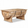 Couchtisch Mangoholz Massiv 88 x 50 x 40 cm