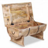 Couchtisch Mangoholz Massiv 88 x 50 x 40 cm