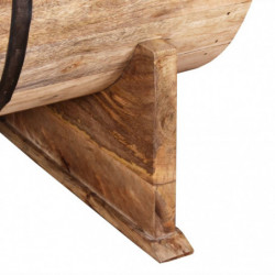 Couchtisch Mangoholz Massiv 88 x 50 x 40 cm