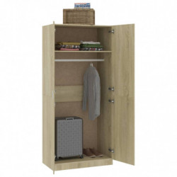 Kleiderschrank Sonoma-Eiche 90×52×200 cm Spanplatte