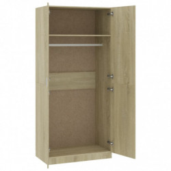 Kleiderschrank Sonoma-Eiche 90×52×200 cm Spanplatte