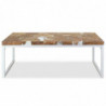 Couchtisch Teak Harz 110 x 60 x 40 cm