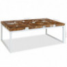 Couchtisch Teak Harz 110 x 60 x 40 cm